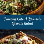 Kale, Brussels Sprouts & Dried Cranberry Salad with Honey-Dijon Vinaigrette Recipe