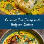 South Indian Style Coconut Cod Curry with Saffron Butter Recipe