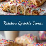 Rainbow Sprinkle Scones Recipe