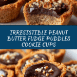 Peanut Butter Fudge Puddles (Cookie Cups) Recipe