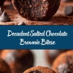 Salted Chocolate Brownie Bites Recipe
