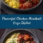 Chicken Meatballs with Peppers and Orzo Recipe