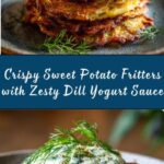 Sweet Potato Fritters with Dill Yogurt Sauce Recipe