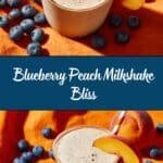 Blueberry Peach Milkshake Recipe