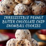 Peanut Butter Chocolate Chip Snowball Cookies Recipe