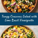 Couscous Salad with Lime Basil Vinaigrette Recipe