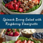Spinach Salad with Berries, Pecans & Raspberry Vinaigrette Recipe