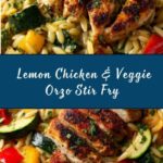 Lemon Chicken & Veggie Orzo Stir Fry Recipe