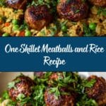 Meatballs and Rice Recipe (One Skillet) Recipe