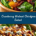 Cranberry Walnut Chickpea Salad with Orange Vinaigrette Recipe
