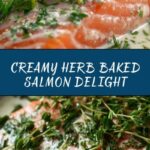 Salmon Baked in Cream and Herbs Recipe
