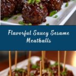Saucy Sesame Meatballs Recipe