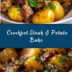 Crockpot Loaded Steak and Potato Bake Recipe
