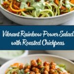 Rainbow Power Salad with Roasted Chickpeas Recipe