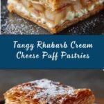 Rhubarb Cream Cheese Puff Pastries Recipe