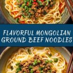 Mongolian Ground Beef Noodles Recipe