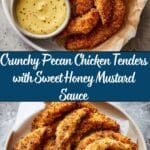 Pecan Crusted Chicken Tenders with Honey Mustard Sauce Recipe