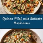 Quinoa Pilaf with Shiitake Mushrooms, Carrots and Pecans Recipe
