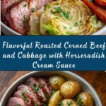 Roasted Corned Beef and Cabbage with Horseradish Cream Sauce Recipe