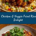 Crispy Saucy Chicken with Vegetable Fried Rice Recipe