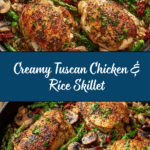 Tuscan Chicken and Rice Skillet Recipe