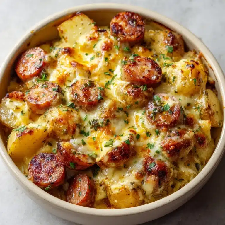 Cheesy Ranch Potatoes and Smoked Sausage Recipe