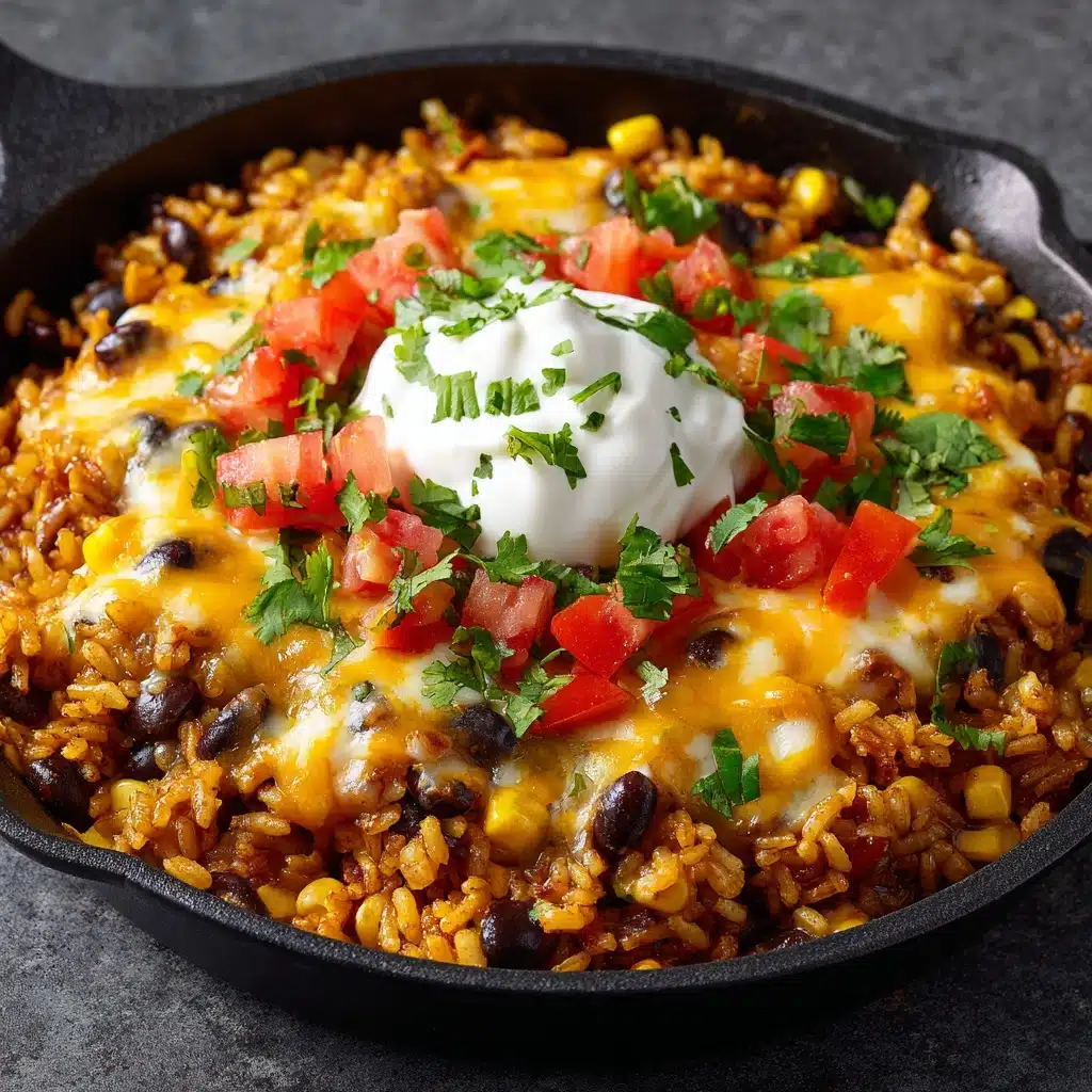 One-Pot Taco Rice Skillet Recipe - Recipe Image