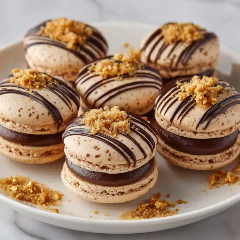 Nutella Drizzle Macarons Recipe