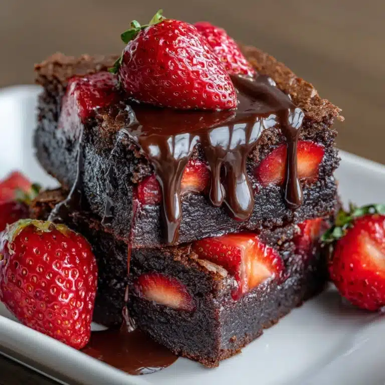 Chocolate Covered Strawberry Brownies Recipe