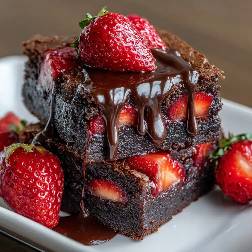 Chocolate Covered Strawberry Brownies Recipe