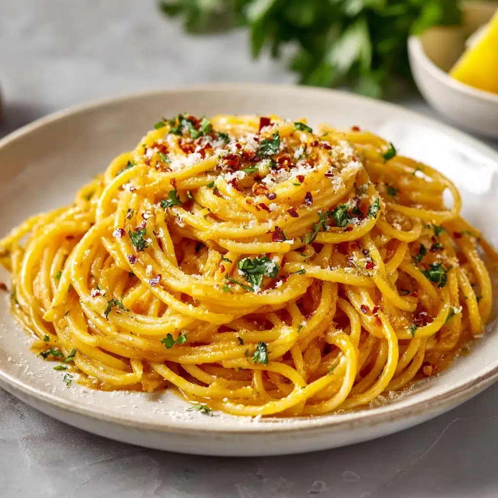 Lemon Garlic Butter Pasta Recipe - Recipe Image
