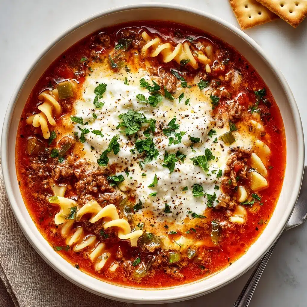 Crock Pot Lasagna Soup Recipe - Recipe Image