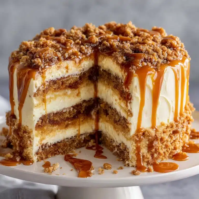 Caramel Toffee Crunch Cake Recipe