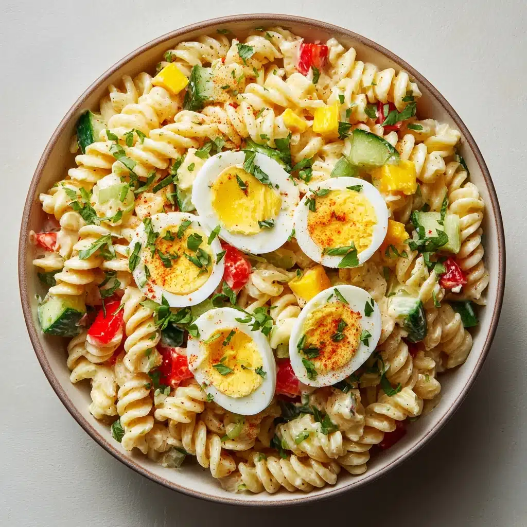 Deviled Egg Pasta Salad Recipe - Recipe Image