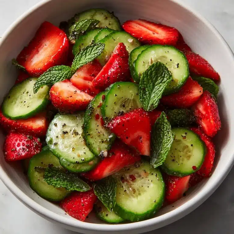 Cucumber Strawberry Salad Recipe