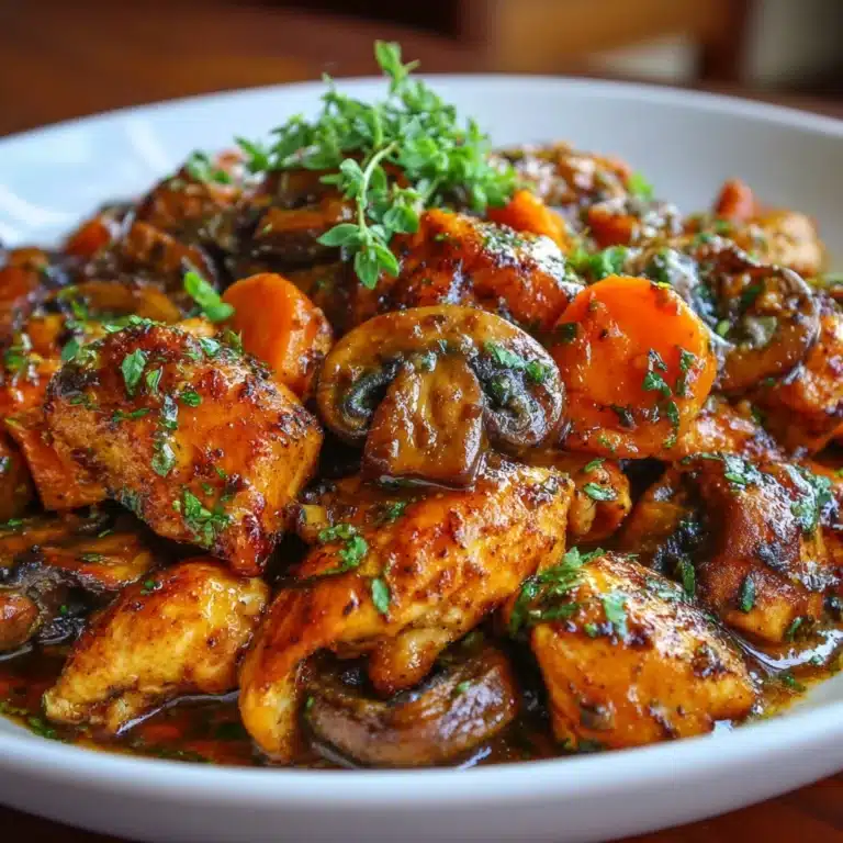 Black Pepper Chicken with Mushrooms Recipe