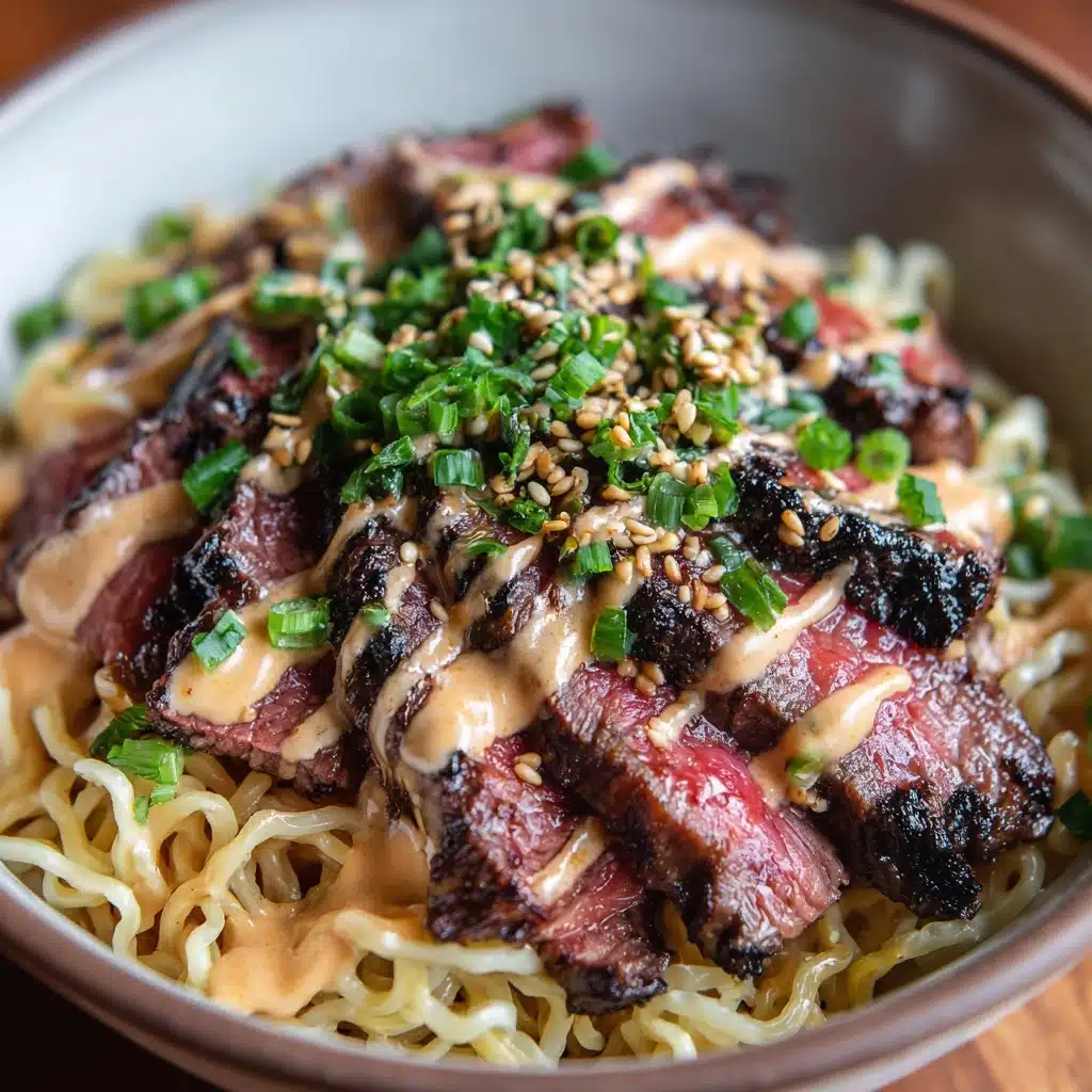 Garlic Butter Steak Lightning Noodles Recipe - Recipe Image