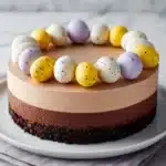 No-Bake Mini Egg Chocolate Cheesecake Recipe