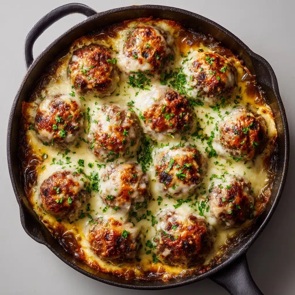 French Onion Chicken Meatballs Recipe - Recipe Image