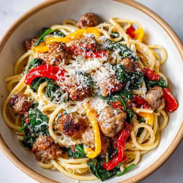 Creamy Sausage and Peppers Pasta Recipe