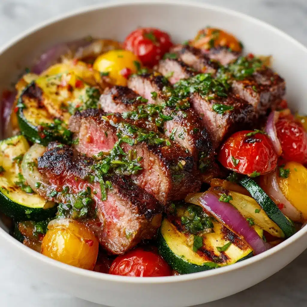 Sizzling Steak with Roasted Veggies Recipe