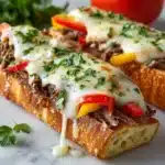 Philly Cheesesteak Cheesy Bread Recipe