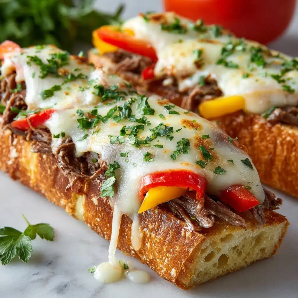 Philly Cheesesteak Cheesy Bread Recipe