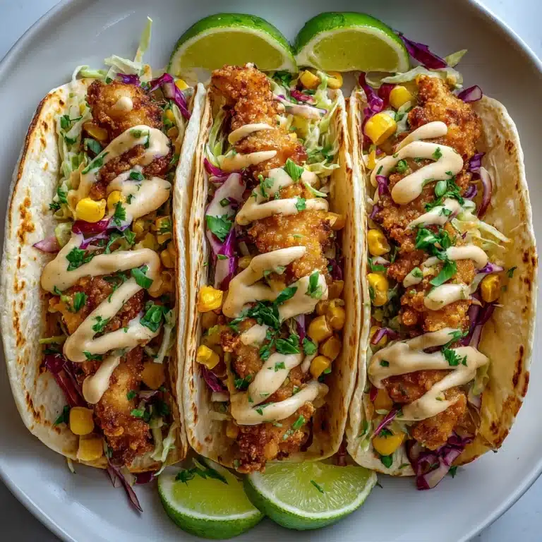 Crispy Fried Chicken Tacos Recipe