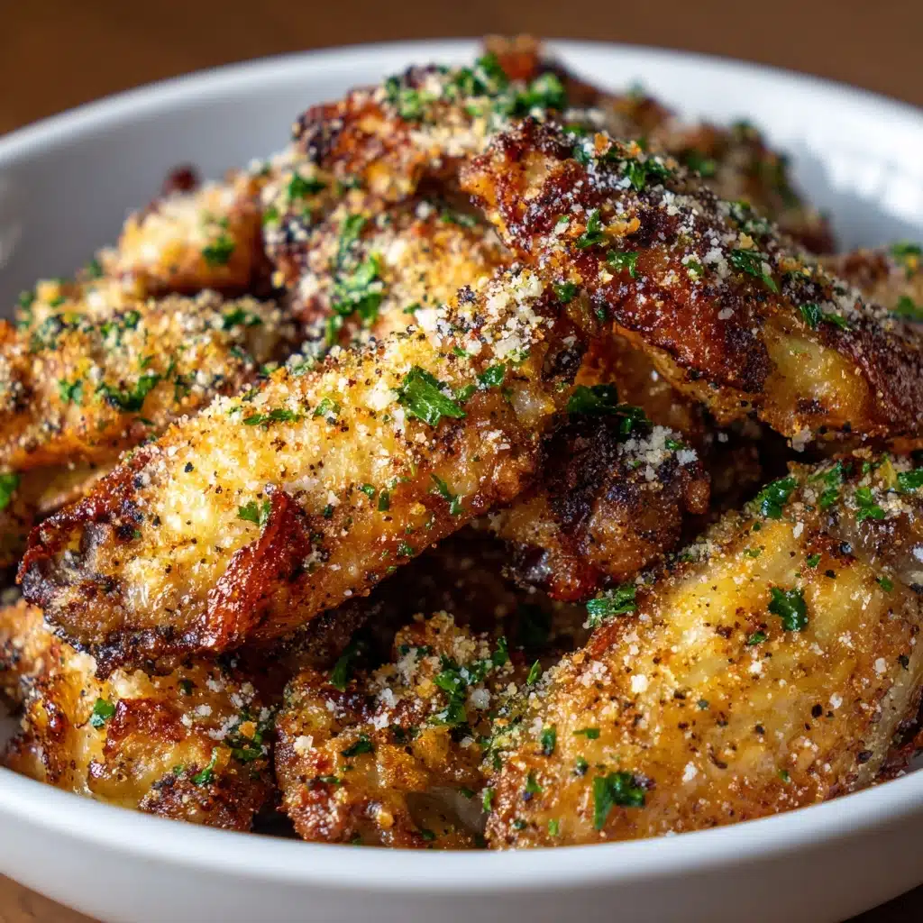 Crispy Baked Parmesan Chicken Wings Recipe - Recipe Image