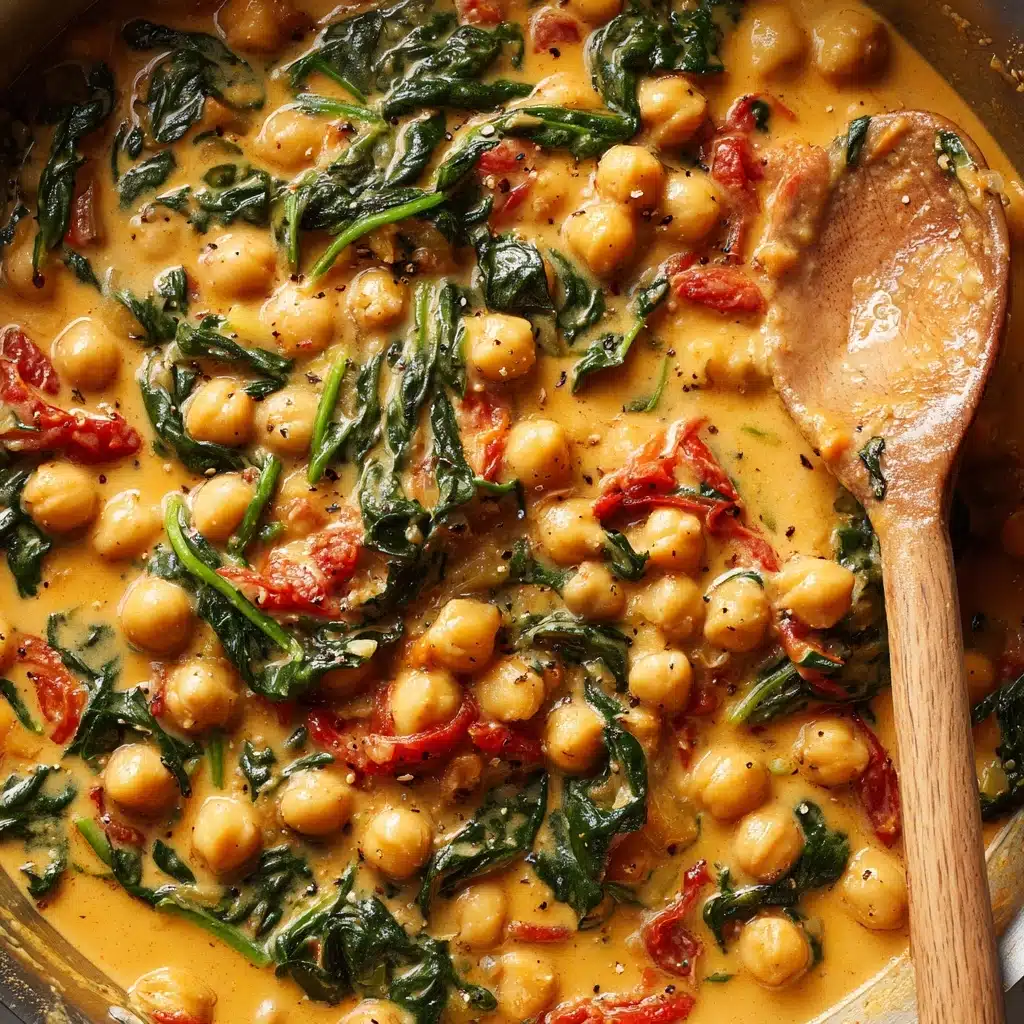 Creamy Sun-Dried Tomato Chickpeas Recipe