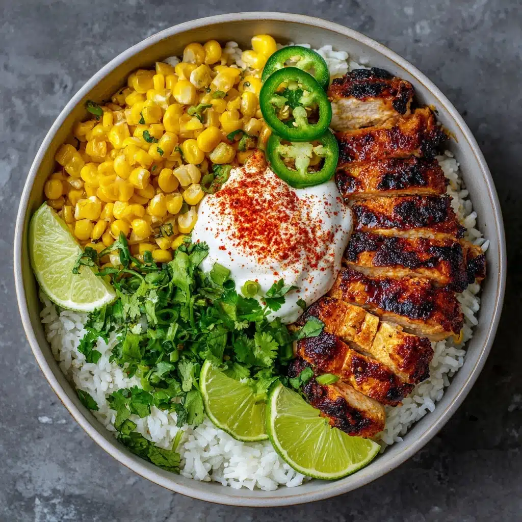 Mexican Street Corn Chicken Rice Bowl Recipe