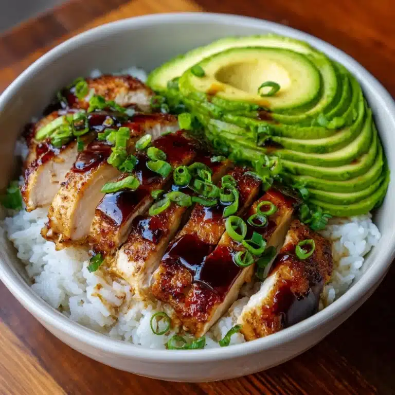Easy Sticky Chicken Rice Bowl Recipe