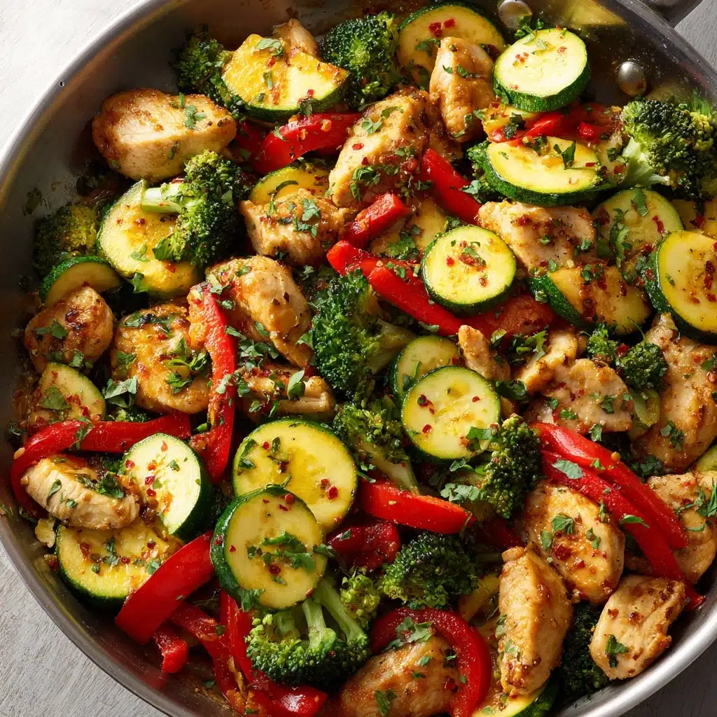 One Pot Chicken and Vegetables Skillet Recipe - Recipe Image
