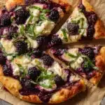 Blackberry Ricotta Pizza with Basil Recipe